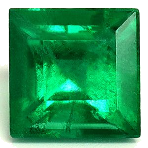 0.61 carat GREEN Square Smaragdas (1)