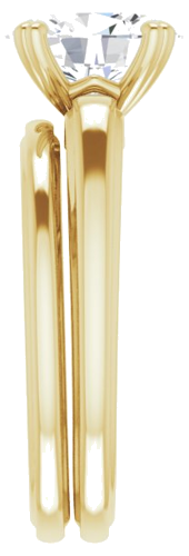 Sužadėtuvių Žiedas „Solitaire“ 14k yellow gold Oval 9mm x 7mm (9)