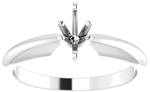 Sužadėtuvių Žiedas „Heavy Solitaire“ 585 Baltojo Aukso Marquise 6mm x 3mm (3)