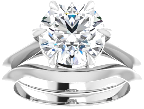 Sužadėtuvių Žiedas „Claw-Prong Solitaire“ 950 Platinos Round 8.8mm (8)