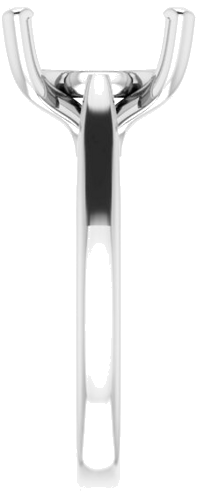 Sužadėtuvių Žiedas 14k white gold Round 12mm (4)