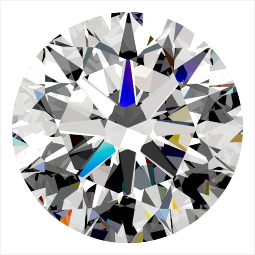 0.33 carat D-VS2 Excellent cut Natūralus Round Deimantas (1)