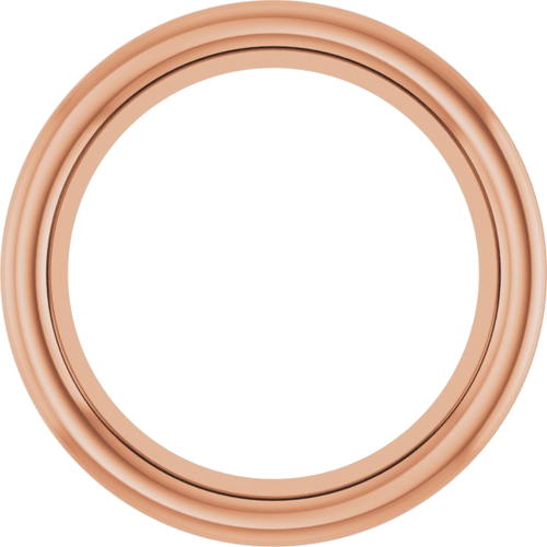 14K Rose 6.5 mm Round Bezel-Set Slide Pendant Mounting (1)