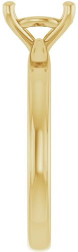 Sužadėtuvių Žiedas 14k yellow gold Round 8mm (4)