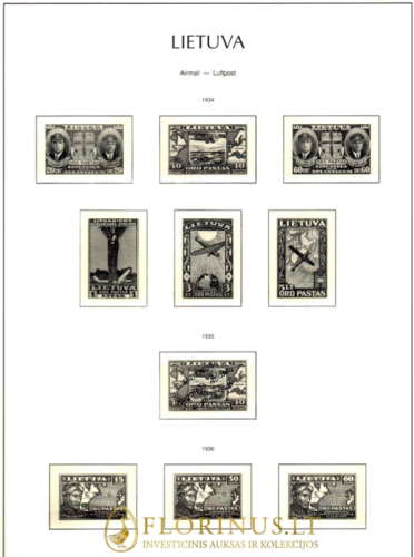 Lietuva 1918 - 1940 m. (Iliustruoti lapai pašto ženklams) (4)