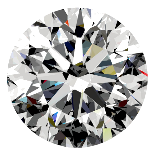 0.5 carat F-VVS2 Very Good cut Natūralus Round Deimantas (1)
