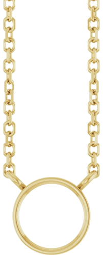 Pakabukas „Bezel-Set Solitaire“ 14k yellow gold Round 5.5mm (1)