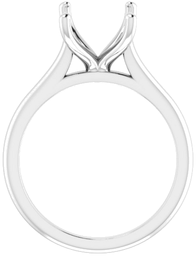 Sužadėtuvių Žiedas „Solitaire“ 585 Baltojo Aukso Emerald 10mm x 8mm (2)