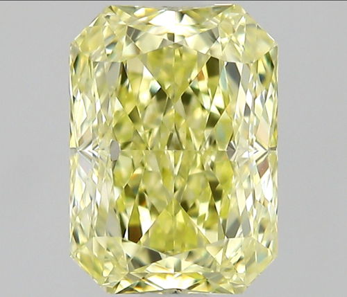 0.65 carat Fancy Light Yellow-VS1 Natūralus Radiant Deimantas (1)