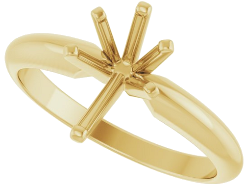 Sužadėtuvių Žiedas „Solitaire“ 585 Geltonojo Aukso Pear Shape 9mm x 5.5mm (5)