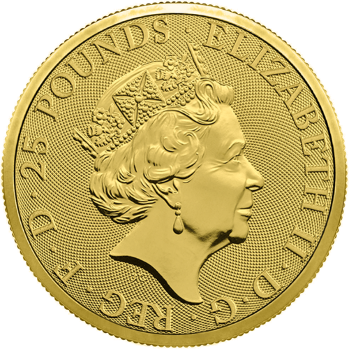 1/4 oz Unicorn Queen Beasts 2018 gold coin (2)