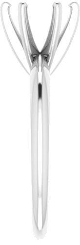 Sužadėtuvių Žiedas „Solitaire“ 585 Baltojo Aukso Round 7.3mm x 7.7mm (4)