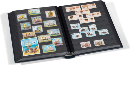 Кожаный альбом для марок Leader Din (2)