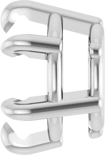 Pakabukas „Solitaire“ 585 Baltojo Aukso Round 7mm (3)