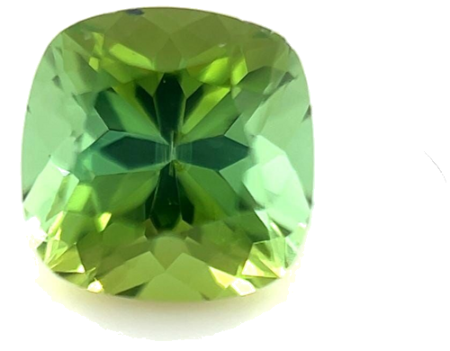 0.68 carat GREEN Cushion Tourmaline (1)