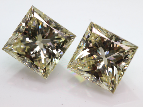 5.66 carat Fancy Yellow-SI1 Natūralus Princess Deimantas (1)