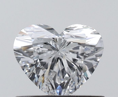 0.5 carat D-VVS2 Natūralus Heart Deimantas (1)