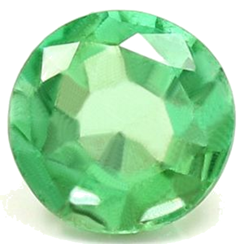 0.68 carat GREEN Round Smaragdas (1)