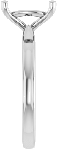 Sužadėtuvių Žiedas 14k white gold Elongated Cushion 10mm x 8mm (4)