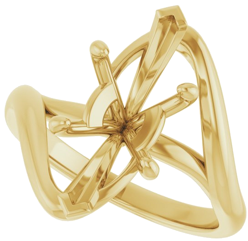 Sužadėtuvių Žiedas „Bypass“ 14k yellow gold Marquise 15mm x 7mm (5)