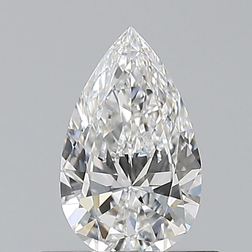 0.5 carat F-VVS2 Natūralus Pear Deimantas (1)