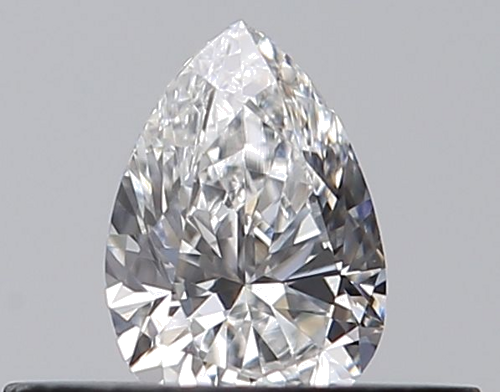 0.25 carat E-VVS2 Natūralus Pear Deimantas (1)