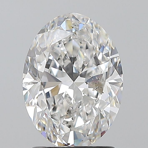 1.7 carat F-SI2 Natūralus Oval Deimantas (1)