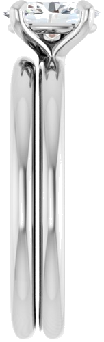 Sužadėtuvių Žiedas „Solitaire“ 417 Baltojo Aukso Oval 7mm x 5mm (9)