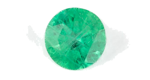 0.26 carat GREEN Round Smaragdas (1)