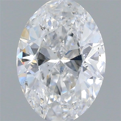 0.66 carat D-SI2 Natūralus Oval Deimantas (1)