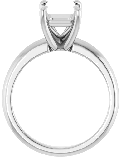 Sužadėtuvių Žiedas „Solitaire“ 585 Baltojo Aukso Emerald 9mm x 7mm (2)