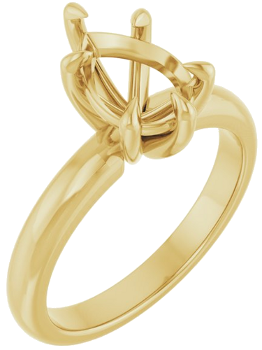 Sužadėtuvių Žiedas „Claw-Prong Solitaire“ 14k yellow gold Pear 10mm x 7mm (1)