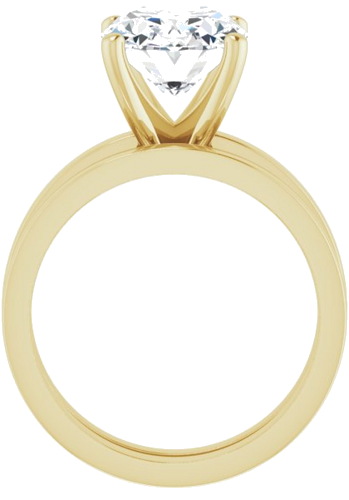 14K Yellow 11x9 mm Oval Solitaire Engagement Ring Mounting (7)