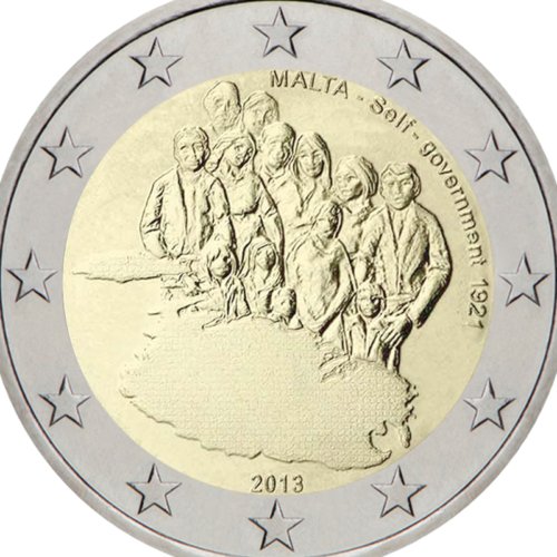 2013 Malta Konstitucija 2 eurų moneta (2)