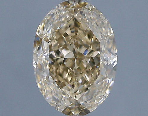 1.04 carat Fancy Light Yellowish Brown-VS2 Natūralus Oval Deimantas (1)