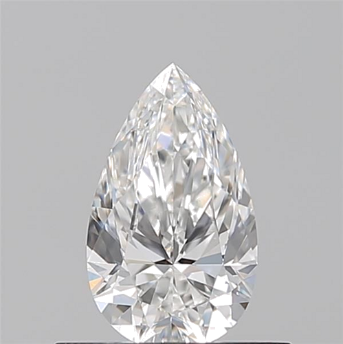 0.5 carat F-VVS2 Natūralus Pear Deimantas (1)