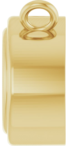 Pakabukas „Round Bezel-Set“ 585 Geltonojo Aukso Round 5mm (3)