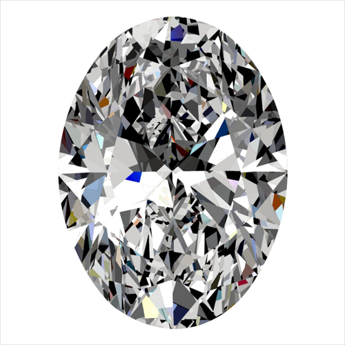 0.32 carat I-VVS1 Natūralus Oval Deimantas (1)