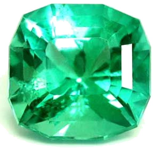 1.38 carat GREEN Cushion Smaragdas (1)