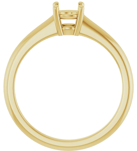 14K Yellow 5.2 mm Round Solitaire Engagement Ring Mounting (2)