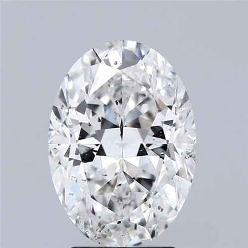 3.01 carat F-SI2 Natūralus Oval Deimantas (1)