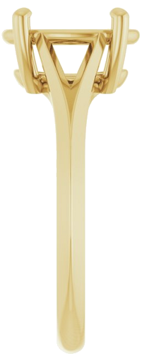 Sužadėtuvių Žiedas „Solitaire“ 750 Geltonojo Aukso Oval 10mm x 8mm (4)