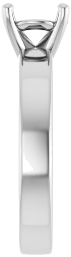 Sužadėtuvių Žiedas „Solitaire“ 585 Baltojo Aukso Round 7.4mm (4)