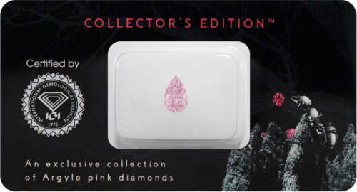 0.70 carat Fancy Pink-VVS1 Pear Cut Natural Diamond (1)