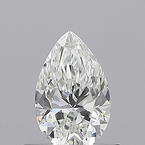 0.5 carat F-VVS1 Natūralus Pear Deimantas (1)