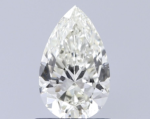 1.0 carat K-VS2 Natūralus Pear Deimantas (1)