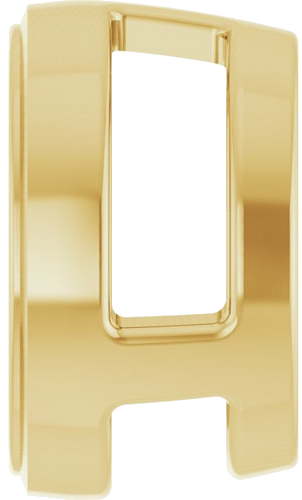 Pakabukas „Round Bezel-Set Slide“ 18k yellow gold Round 7.5mm (3)
