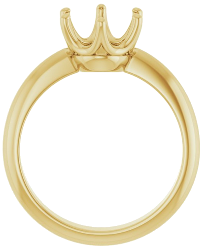 Sužadėtuvių Žiedas „Solitaire Crown-Inspired“ 14k yellow gold Oval 10mm x 8mm (2)