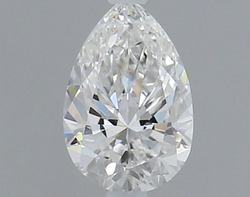 0.5 carat F-VVS1 Natūralus Pear Deimantas (1)