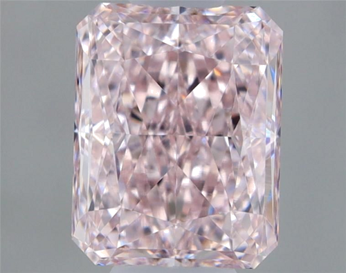 0.53 carat Fancy Light Pink-VVS1 Natūralus Radiant Deimantas (1)